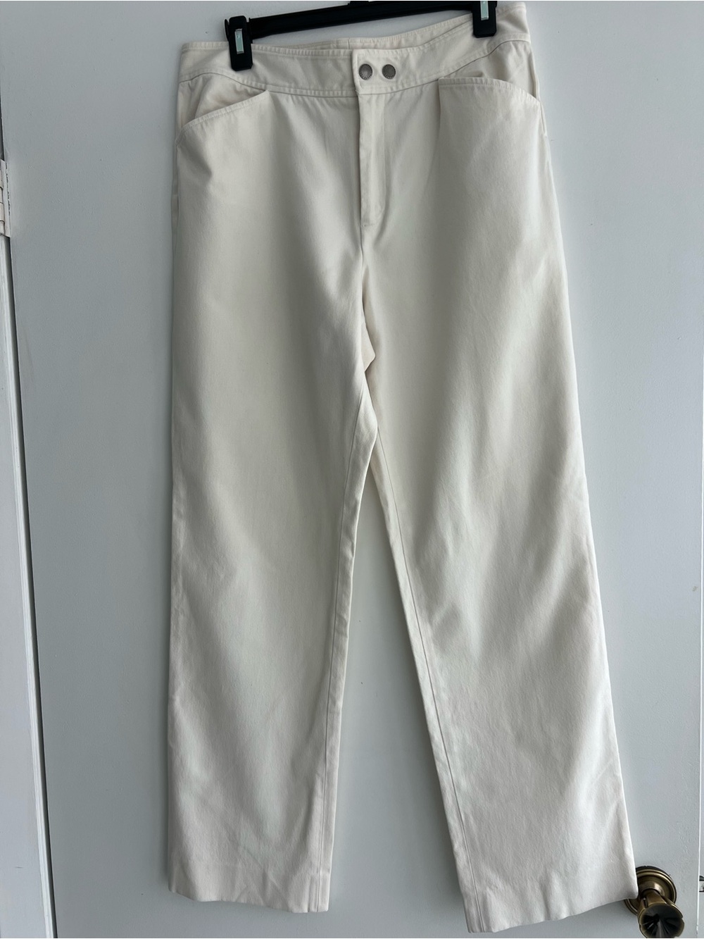 Ralph Lauren Women's Cream Straight-Leg Jeans